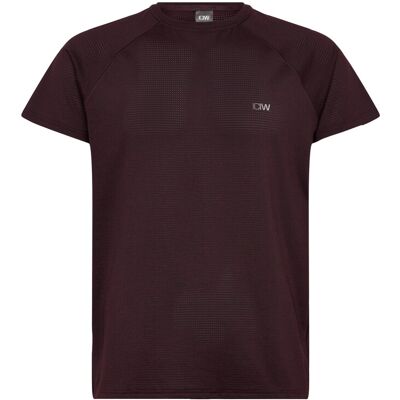 ICANIWILL Training Mesh T-Shirt Men S MAROON S ICANIWILL Training Mesh T-Shirt Men S MAROON S
