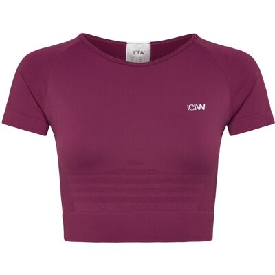 ICANIWILL Define Seamless Cropped T-Shirt W S MAGENTA ROSE S ICANIWILL Define Seamless Cropped T-Shirt W S MAGENTA ROSE S