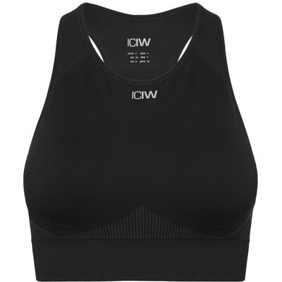 ICANIWILL Ultra Seamless Sports Bra Wmn XS BLACK XS ICANIWILL Ultra Seamless Sports Bra Wmn XS BLACK XS