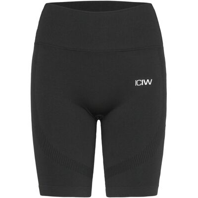 ICANIWILL Soft Seamless Biker Shorts W XS BLACK XS ICANIWILL Soft Seamless Biker Shorts W XS BLACK XS