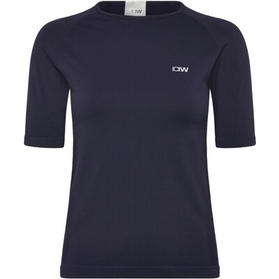 ICANIWILL Define Seamless Mid Sleeve T-Shirt W S NAVY S ICANIWILL Define Seamless Mid Sleeve T-Shirt W S NAVY S