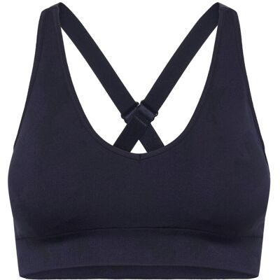 ICANIWILL Camo Seamless V-Neck Sports Bra-Navy Camo-Xxl XS NAVY CAMO XS ICANIWILL Camo Seamless V-Neck Sports Bra-Navy Camo-Xxl XS NAVY CAMO XS