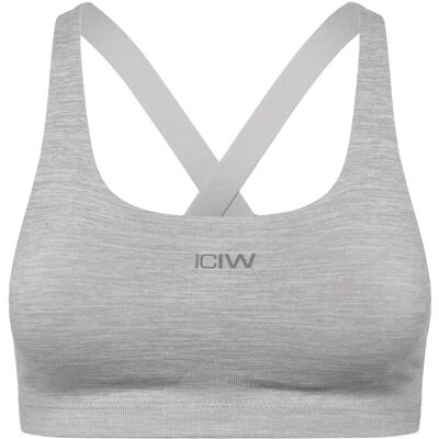 ICANIWILL Smooth Seamless Sports Bra XS LIGHT GREY MELANGE XS ICANIWILL Smooth Seamless Sports Bra XS LIGHT GREY MELANGE XS
