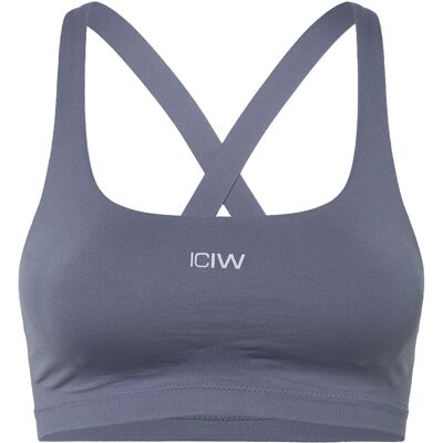 ICANIWILL Smooth Seamless Sports Bra XS METAL BLUE XS ICANIWILL Smooth Seamless Sports Bra XS METAL BLUE XS
