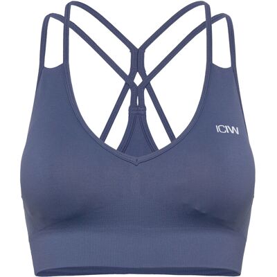 ICANIWILL Define Seamless V-Neck Sports Bra XS DUSTY TWILIGHT BLUE XS ICANIWILL Define Seamless V-Neck Sports Bra XS DUSTY TWILIGHT BLUE XS