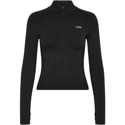 ICANIWILL Define Seamless Invisible 1/2 Zip Ls W L BLACK L ICANIWILL Define Seamless Invisible 1/2 Zip Ls W L BLACK L