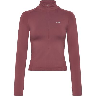 ICANIWILL Define Seamless Invisible 1/2 Zip Ls W XS CALM RED XS ICANIWILL Define Seamless Invisible 1/2 Zip Ls W XS CALM RED XS