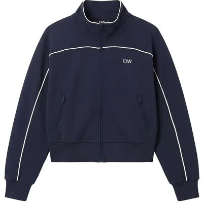 ICANIWILL Contrast Regular Zip Jacket W L MIDNIGHT BLUE L ICANIWILL Contrast Regular Zip Jacket W L MIDNIGHT BLUE L