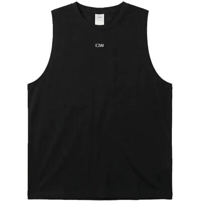ICANIWILL Stride Sleeveless Tee M S BLACK S ICANIWILL Stride Sleeveless Tee M S BLACK S