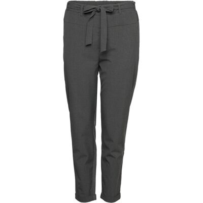 Kaffe Curve Kcjia Belt Pants 44 DARK GREY MELANGE 44 Kaffe Curve Kcjia Belt Pants 44 DARK GREY MELANGE 44