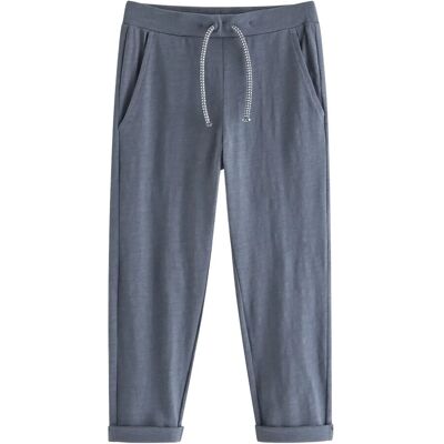 Lindex Trousers In Slub Jersey 128 DARK GREY 128 Lindex Trousers In Slub Jersey 128 DARK GREY 128