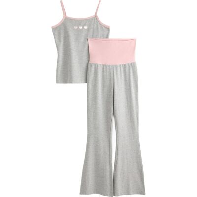 Lindex 2Pack Strap Tank Top And Yoga 128 LIGHT GREY MELANGE 128 Lindex 2Pack Strap Tank Top And Yoga 128 LIGHT GREY MELANGE 128