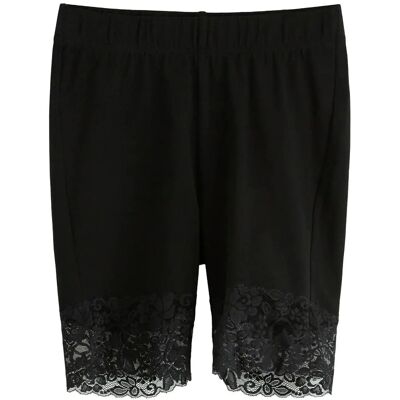 Lindex Leggings Sally Lace Short XS BLACK XS Lindex Leggings Sally Lace Short XS BLACK XS