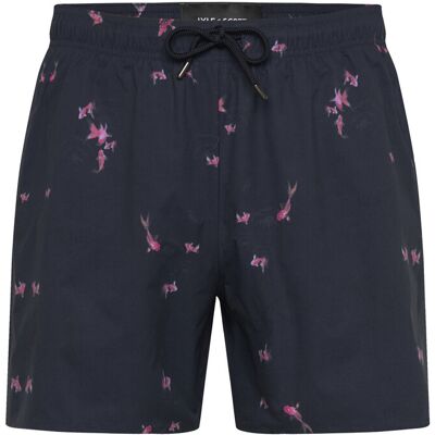 Scott Goldfish Print Swimshort S DARK NAVY/ HOT PINK S Scott Goldfish Print Swimshort S DARK NAVY/ HOT PINK S