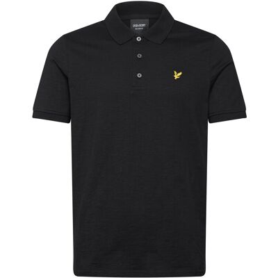 Scott Fine Slub Polo Shirt L Z865 JET BLACK L Scott Fine Slub Polo Shirt L Z865 JET BLACK L