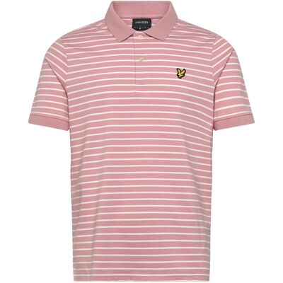 Scott Pique Breton Polo Shirt S Y152 PINK GRAPEFRUIT/ WHITE S Scott Pique Breton Polo Shirt S Y152 PINK GRAPEFRUIT/ WHITE S
