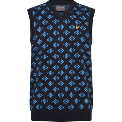 Scott Golf V Neck Cotton Argyle Vest S Z271 DARK NAVY S Scott Golf V Neck Cotton Argyle Vest S Z271 DARK NAVY S