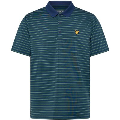 Scott Golf Striped Polo S Y189 MEDITERRANEA/ AQUAMARINE S Scott Golf Striped Polo S Y189 MEDITERRANEA/ AQUAMARINE S