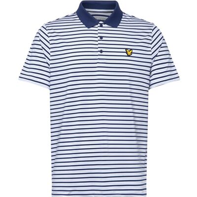 Scott Golf Striped Polo S Y190 WHITE / AQUAMARINE S Scott Golf Striped Polo S Y190 WHITE / AQUAMARINE S