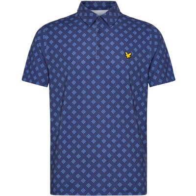 Scott Golf Argyle Print Polo S X856 NAVY PEONY S Scott Golf Argyle Print Polo S X856 NAVY PEONY S