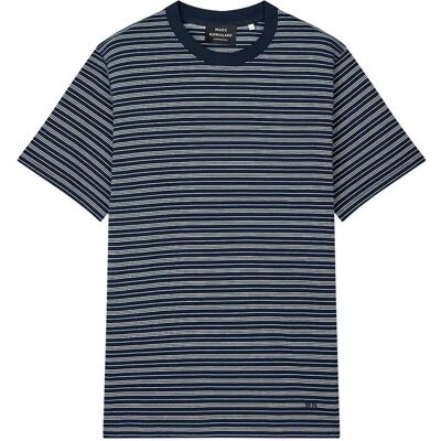 Mads Nørgaard Cotton Jersey Stripe Frode Tee S SKY CAPTAIN/VANILLA ICE/CASHME S Mads Nørgaard Cotton Jersey Stripe Frode Tee S SKY CAPTAIN/VANILLA ICE/CASHME S