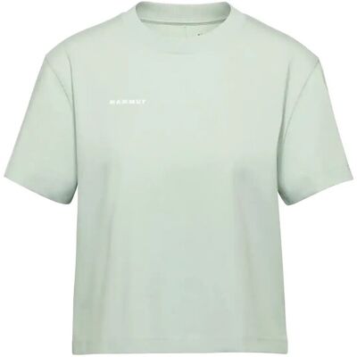 Mammut Base Cropped T-Shirt Women Mini Logo XS SILVER SAGE XS Mammut Base Cropped T-Shirt Women Mini Logo XS SILVER SAGE XS
