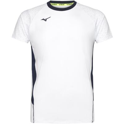 Mizuno Premium High-Kyu Tee(M) XXL WHITE/NAVY XXL Mizuno Premium High-Kyu Tee(M) XXL WHITE/NAVY XXL