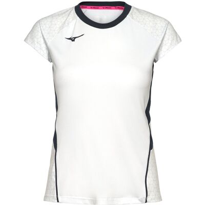 Mizuno Premium High-Kyu Tee(W) L WHITE/NAVY L Mizuno Premium High-Kyu Tee(W) L WHITE/NAVY L