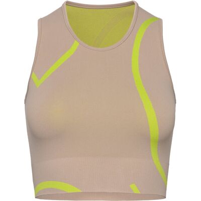 Moonchild Yoga Wear Loud Logo Crop Top S SILVER MOON / CYBER LIME S Moonchild Yoga Wear Loud Logo Crop Top S SILVER MOON / CYBER LIME S