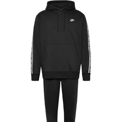 Nike Club Fleece Tracksuit M BLACK/WHITE M Nike Club Fleece Tracksuit M BLACK/WHITE M