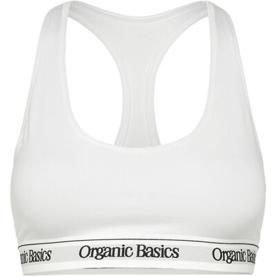 Organic Basics Easy Tank Bra XXS WHITE XXS Organic Basics Easy Tank Bra XXS WHITE XXS
