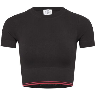 Organic Basics Luxe Touch Crop Tee XXS BLACK XXS Organic Basics Luxe Touch Crop Tee XXS BLACK XXS