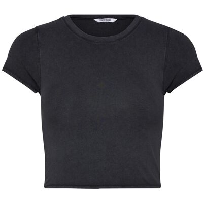 Organic Basics Core Baby Tee XXS BLACK XXS Organic Basics Core Baby Tee XXS BLACK XXS