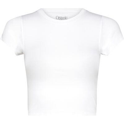 Organic Basics Core Baby Tee XXS WHITE XXS Organic Basics Core Baby Tee XXS WHITE XXS