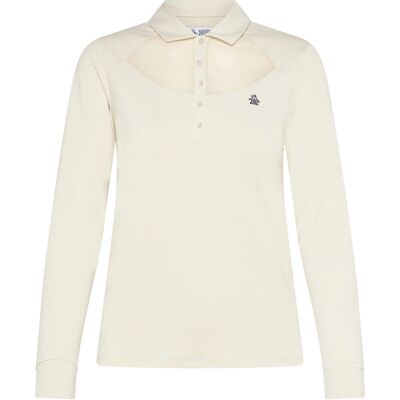 Original Penguin Golf Long Sleeve Polo With Power Mesh Yoke S SILVER BIRCH S Original Penguin Golf Long Sleeve Polo With Power Mesh Yoke S SILVER BIRCH S