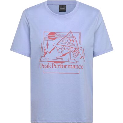 Peak Performance W Explore Graphic Tee XS AMITY BLUE XS Peak Performance W Explore Graphic Tee XS AMITY BLUE XS