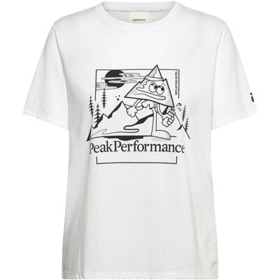 Peak Performance W Explore Graphic Tee XS WHITE XS Peak Performance W Explore Graphic Tee XS WHITE XS