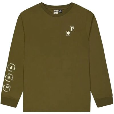 PICTURE ORGANIC CLOTHING Pembroke Ls Tee S B TOBACCO WASHED S PICTURE ORGANIC CLOTHING Pembroke Ls Tee S B TOBACCO WASHED S