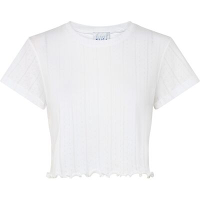 Planet Nusa Chalet1 Cropped Tee S BRIGHT WHITE S Planet Nusa Chalet1 Cropped Tee S BRIGHT WHITE S