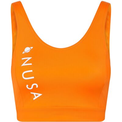 Planet Nusa Homerun1 Power Sports Bra XS ORANGE XS Planet Nusa Homerun1 Power Sports Bra XS ORANGE XS