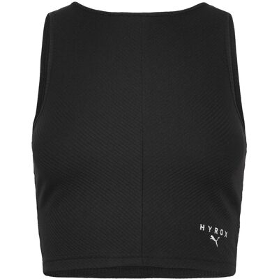 W Puma X Hyrox Rib Crop Tank S PUMA BLACK S W Puma X Hyrox Rib Crop Tank S PUMA BLACK S