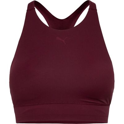 PUMA Shapeluxe High Neck Bra - Mid L RUBY SHIMMER L PUMA Shapeluxe High Neck Bra - Mid L RUBY SHIMMER L
