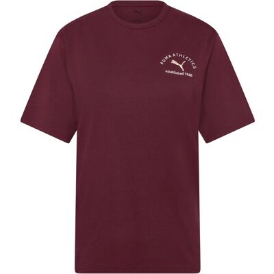Puma Class Relaxed Tee S RUBY SHIMMER S Puma Class Relaxed Tee S RUBY SHIMMER S