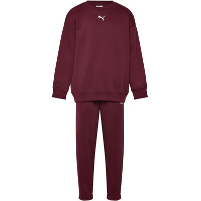 PUMA Loungewear Oversized Sweat Suit G 164 RUBY SHIMMER 164 PUMA Loungewear Oversized Sweat Suit G 164 RUBY SHIMMER 164