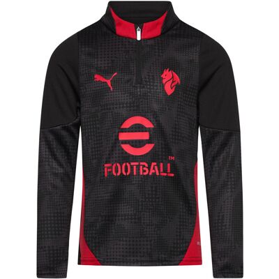 Acm Training 1/4 Zip Top Jr 116 PUMA BLACK-FOR ALL TIME RED 116 Acm Training 1/4 Zip Top Jr 116 PUMA BLACK-FOR ALL TIME RED 116