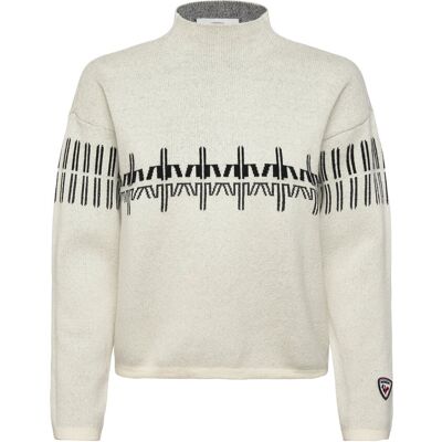 ROSSIGNOL W Patterned Tn Sweater XS NATURE WHITE XS ROSSIGNOL W Patterned Tn Sweater XS NATURE WHITE XS