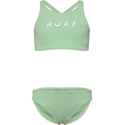 ROXY - Barn Solid Aktiv Crop Top Set - Grön - 14 år - Baddräktset ROXY - Barn Solid Aktiv Crop Top Set - Grön - 14 år - Baddräktset