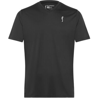 RS Sports Men's Performance Tee - V Neck S BLACK/WHITE S RS Sports Men's Performance Tee - V Neck S BLACK/WHITE S