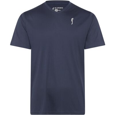 RS Sports Men's Performance Tee - V Neck L NAVY/WHITE L RS Sports Men's Performance Tee - V Neck L NAVY/WHITE L