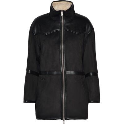 Stand Studio Rylee Jacket 34 BLACK/NATURAL WHITE 34 Stand Studio Rylee Jacket 34 BLACK/NATURAL WHITE 34